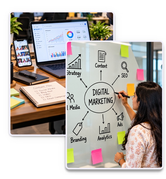Digital marketing agency in Tondiarpet, Chennai providing SEO, social media marketing, Google Ads, and online marketing services