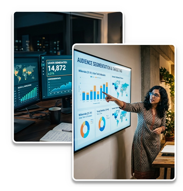 lead generation company in Chennai analyzing audience targeting and conversion data for business growth