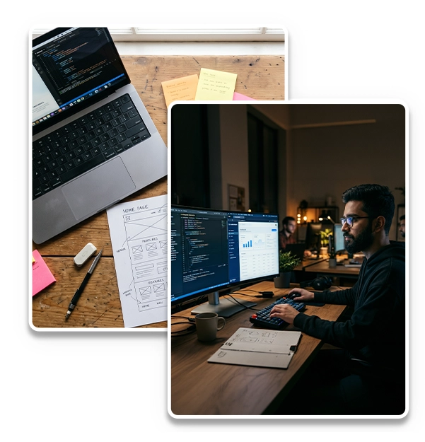 web application development company in Chennai designing and developing web apps with coding and performance dashboard